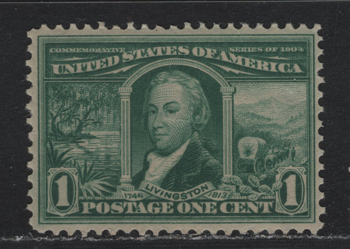 Lot 159 United States SC#323 1c Deep Green , 1904 Louisiana Purchase Issue, A VFNH Single, Sideways Inverted & Reversed Wmk