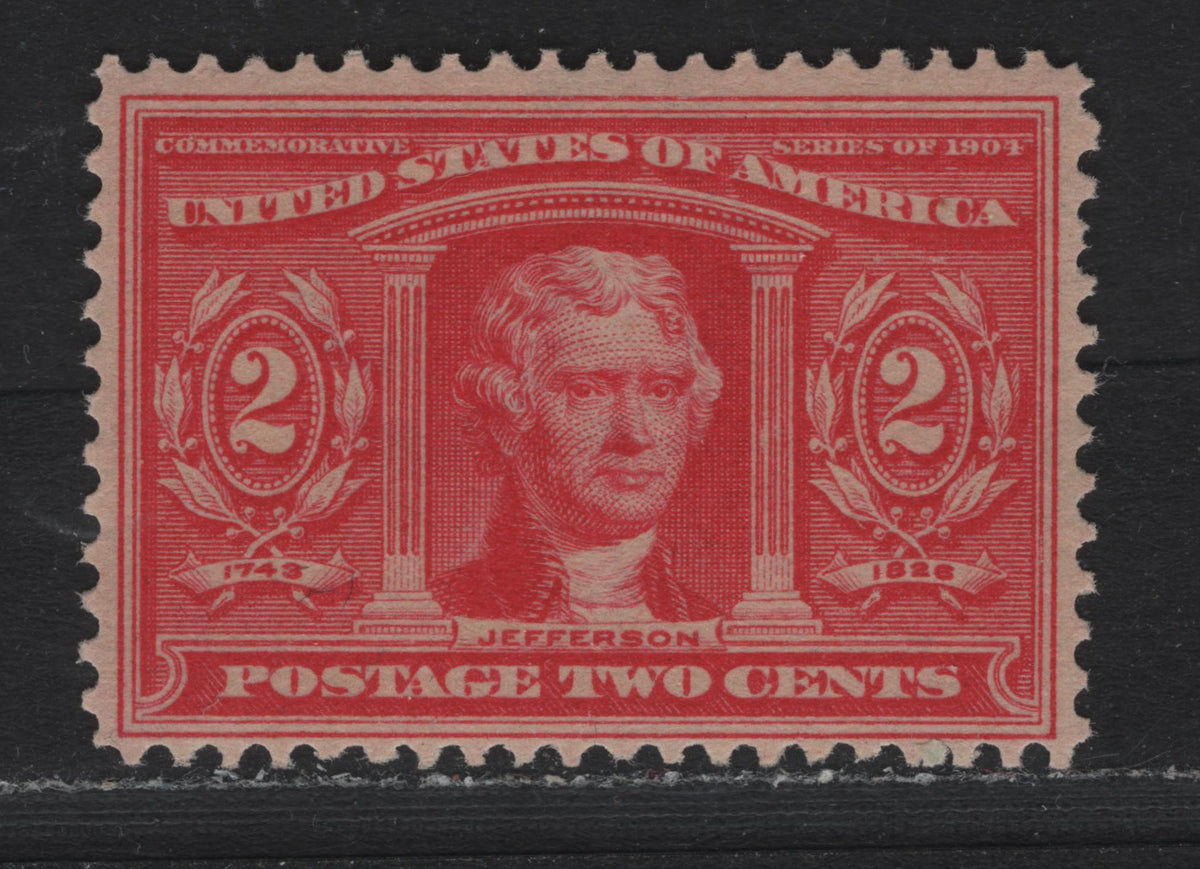 Lot 164 United States SC#324 2c Rose Carmine , 1904 Louisiana Purchase Issue, A FNH Single, Sideways Inverted Wmk