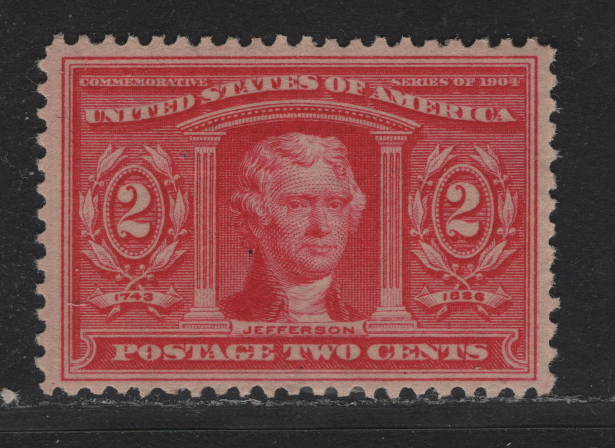 Lot 167 United States SC#324 2c Rose Carmine , 1904 Louisiana Purchase Issue, A VFOG Single, Sideways Inverted Wmk