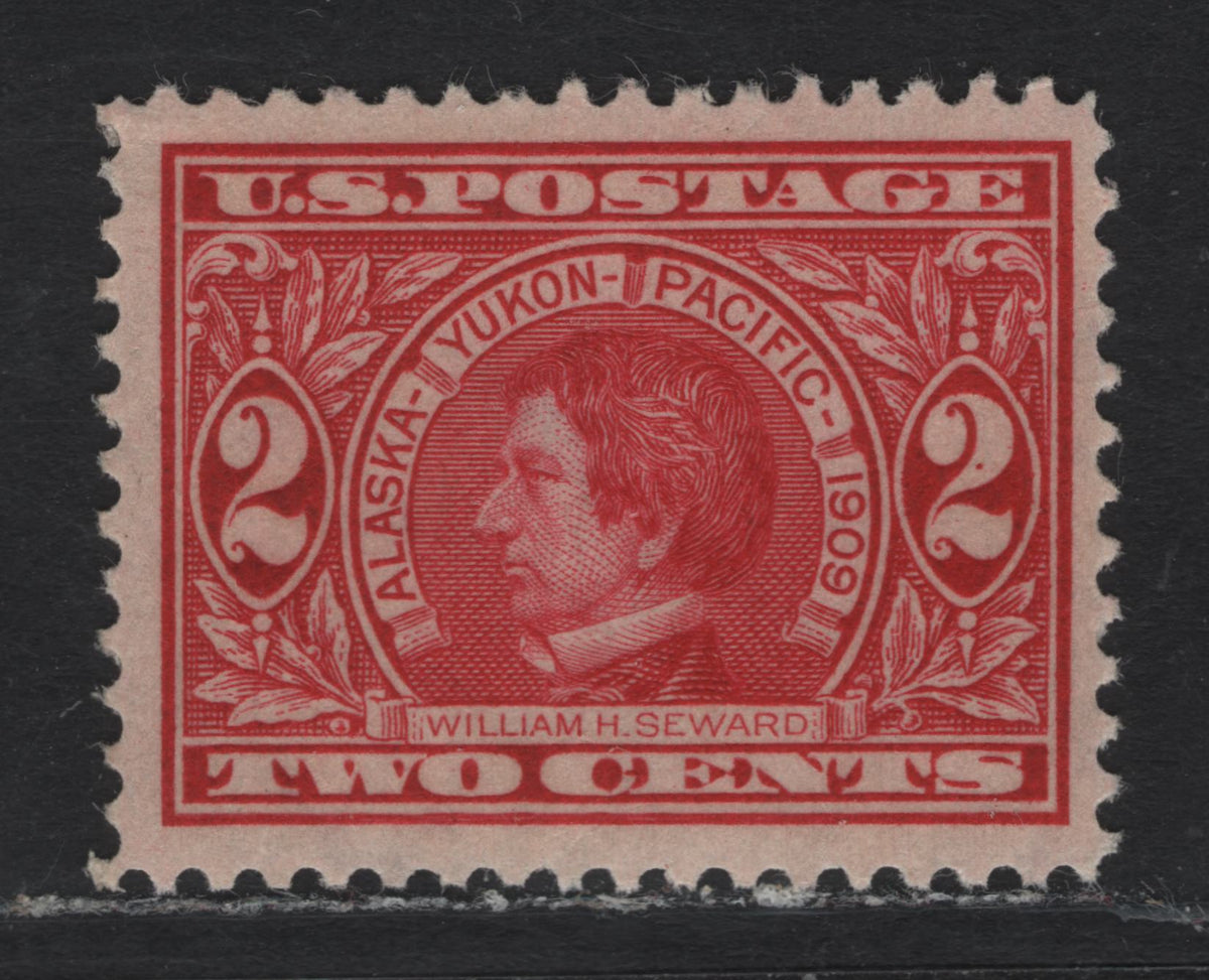 Lot 221 United States SC#370 2c Carmine , 1909 Alaska Yukon Pacific Exposition Issue, A VFNH Single, Inverted Wmk