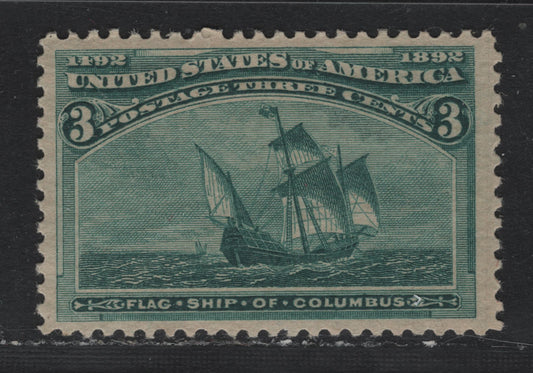 Lot 24 United States SC#232 3c Blue Green , 1893 Columbian Exposition Issue, A VFNH Single