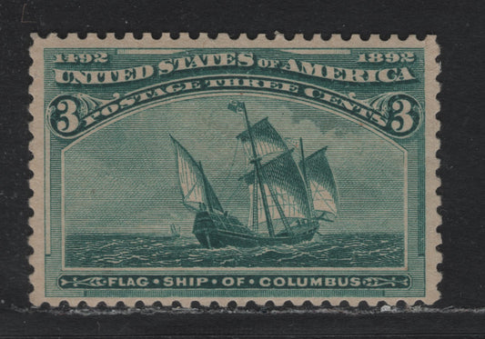 Lot 25 United States SC#232 3c Blue Green , 1893 Columbian Exposition Issue, A VFOG Single