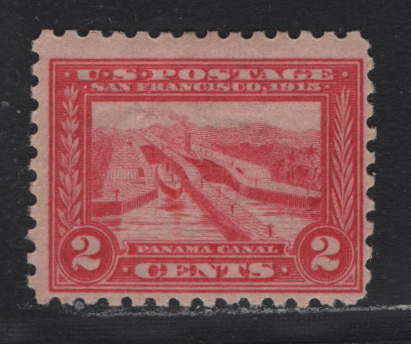 Lot 276 United States SC#402 2c Rose Carmine , 1914-1915 Panama Pacific Issue, A FOG Single, Upright Wmk