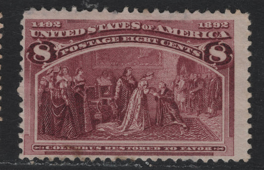 Lot 47 United States SC#236 8c Magenta , 1893 Columbian Exposition Issue, A Fine Unused Single