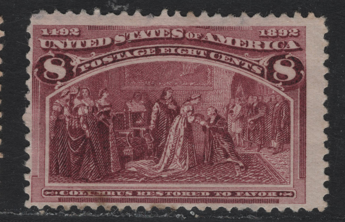 Lot 47 United States SC#236 8c Magenta , 1893 Columbian Exposition Issue, A Fine Unused Single