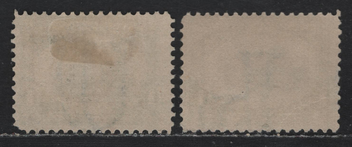 Lot 91 United States SC#294 1c Dark Blue Green & Black , 1901 Pan-American Exposition Issue, 2 Fine Unused Singles, Reversed & Inverted-Reversed Wmks