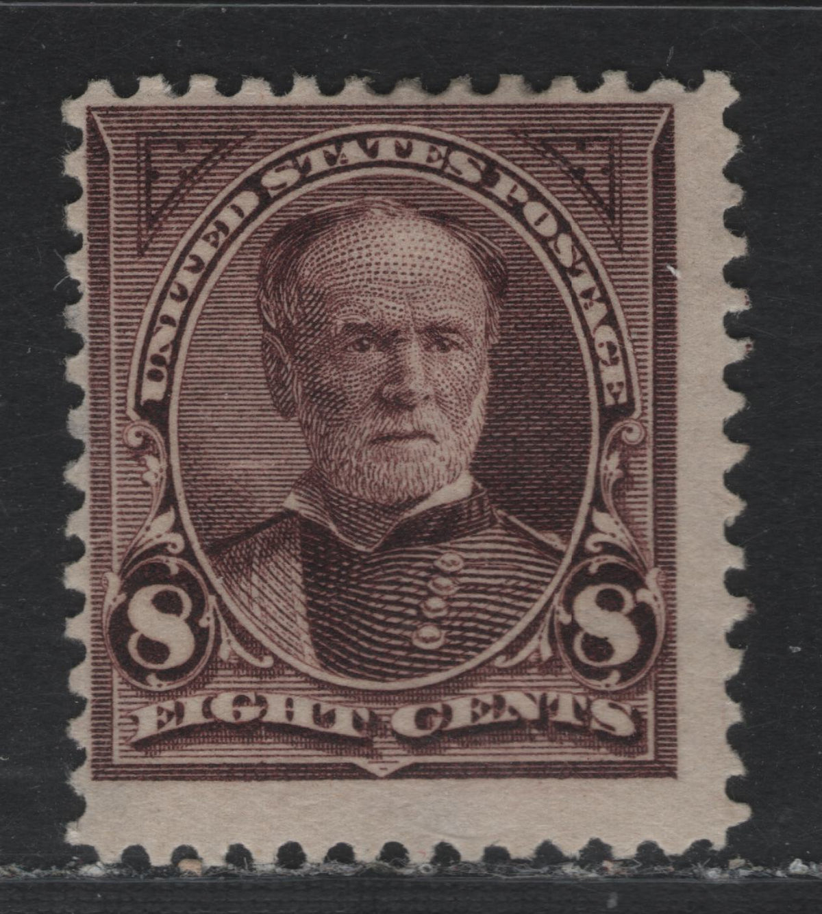 Lot 12 United States SC#272 8c Violet Brown, 1895-1897 First Bureau Issue, A FOG Single, Sideways-Inverted Wmk