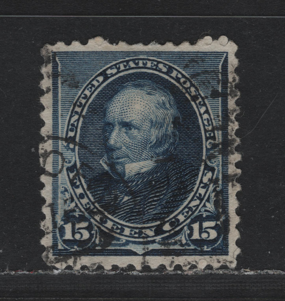 Lot 156 United States (C)SC#227 15c Indigo, 1890-1893 Small Banknote Issue, A Very Fine Used Single