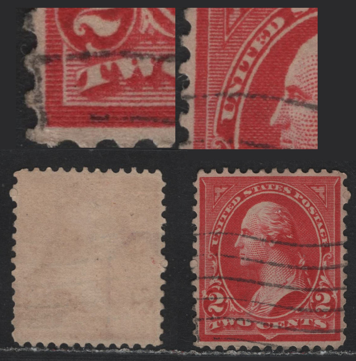 Lot 178 United States SC#276b 2c Vermillion , 1895-1897 1st Bureau Issue, A Very Fine Used Single, Type III, Wmk Inverted & Reversed, Scarce Early Printing Of Vermillion In Type 3, Early 1899 Just Before The Plates Were Re-Worked To Produce Type 4.