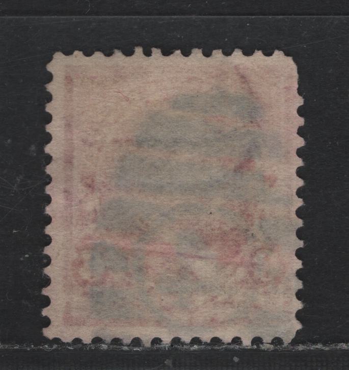 Lot 187B United States SC#282a 6c Purple Lake , 1897-1903 1st Bureau With New Color Issue, A Fine Used Single, Sideways Reversed Wmk, SON Strike #4 Barred Numeral Cancel, For Boston, MA.
