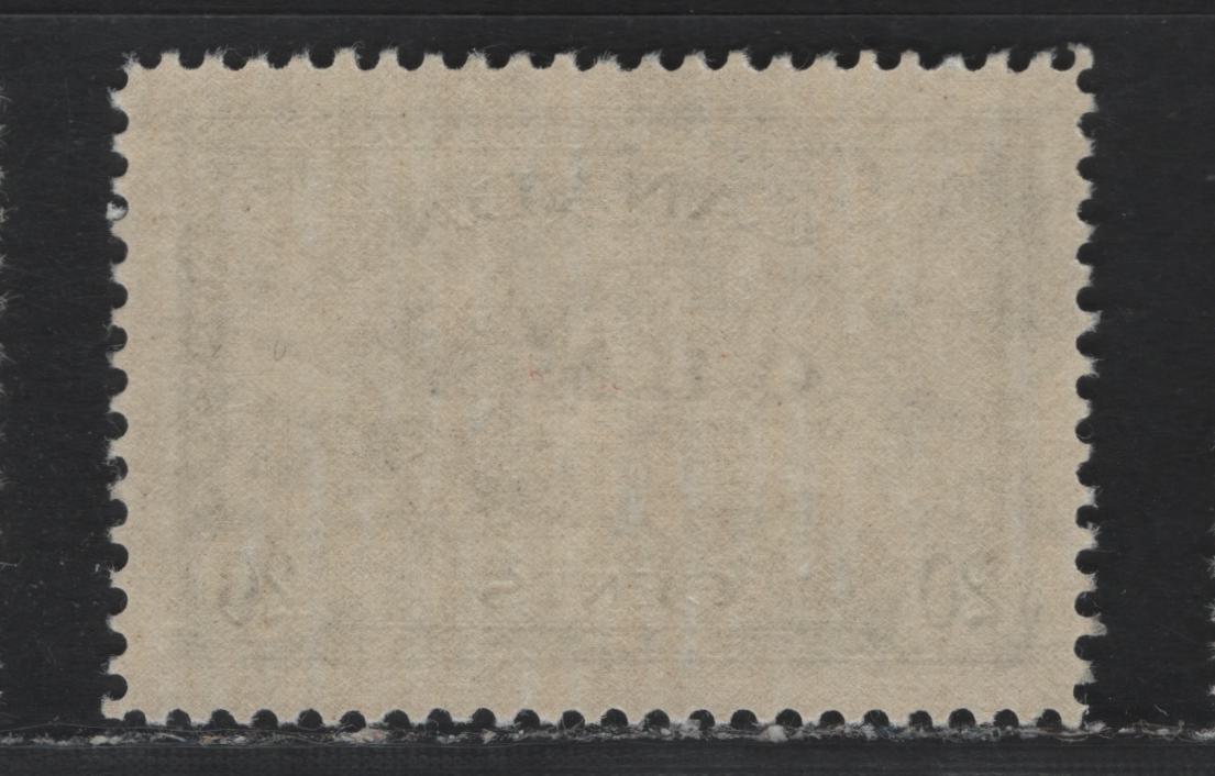 Lot 256 Canada #O8 20c Slate , 1949-1950 Overprinted Peace Issue, A VFNH Single, OHMS Overprint, CBN-UUUUU Paper, Perf 11.9.
