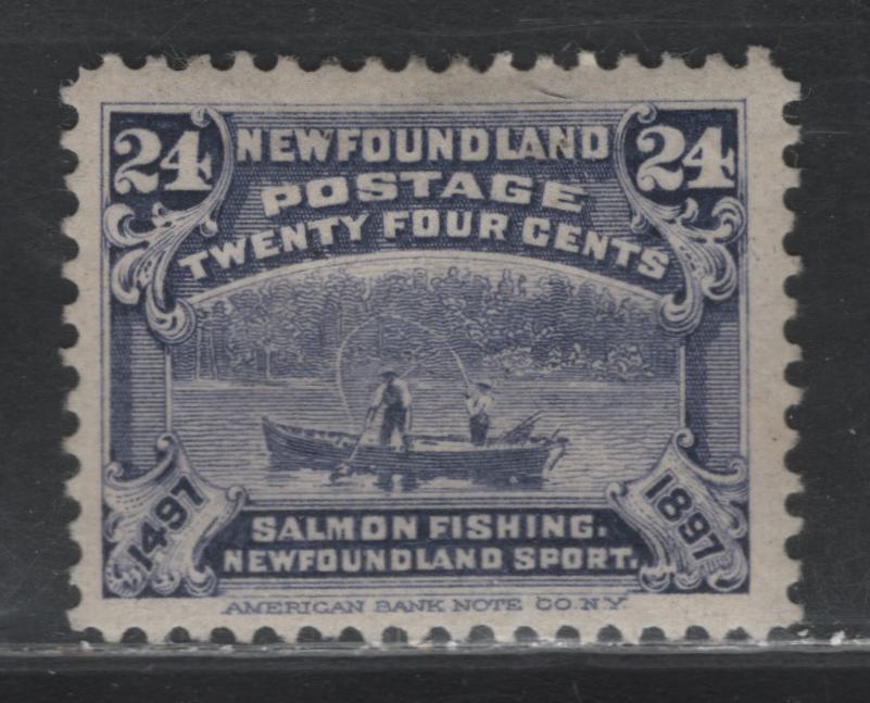 Lot 273 Newfoundland #71 24c Grey Violet, 1897 Discovery Of Newfoundland Issue, A FOG Single On Vertical Wove Paper