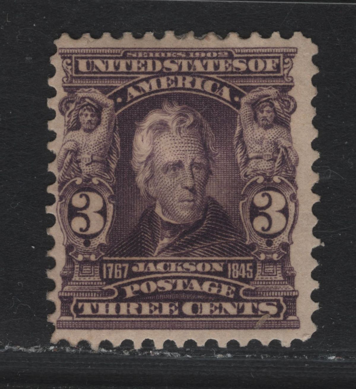 Lot 34 United States SC#302 3c Violet , 1902-1903 2nd Bureau Issue, A FOG Single, Inverted-Reversed Wmk
