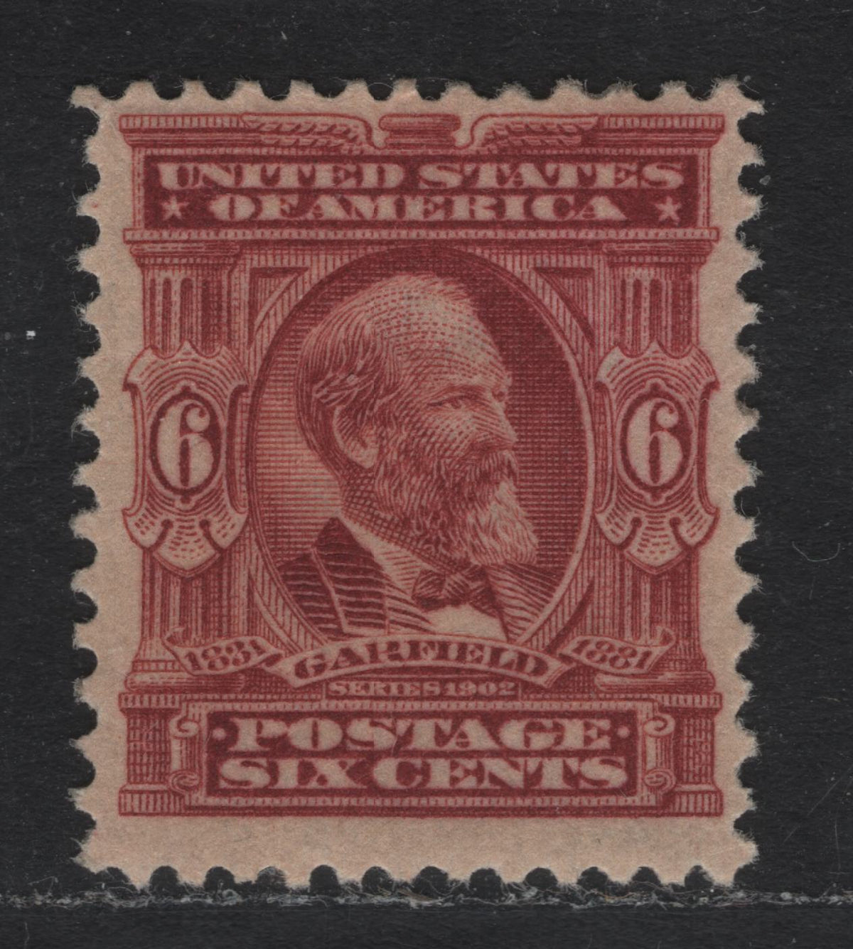 Lot 42 United States SC#305 6c Lake Brown , 1902-1903 2nd Bureau Issue, A VFOG Single, Reversed Wmk