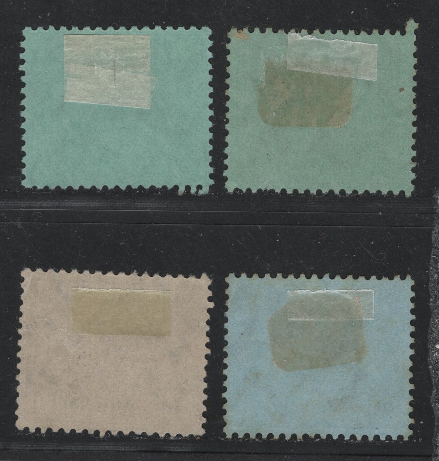 Bavaria SC#O8, O13, O18 7.5pf, 20pf, 1m Dark Green On Green, Deep Blue On Bluish & Dark Brown Violet On Grey Coat Of Arms, 1916-1920 Official Issue, 4 VF Used Singles On Paper Type V, As Described In Michel, Postal Cancels