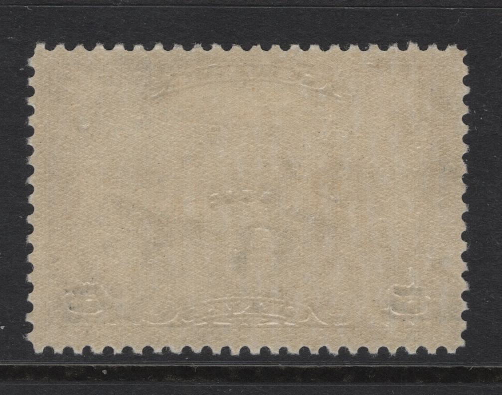 Lot 250 Canada #C3iii 6c on 5c Deep Olive Brown Winged Figures & Globe, 1932 Airmail Issue, A Very Good Used Single, Streaky Gum, Showing Squeezed Bars Of overprint At LL