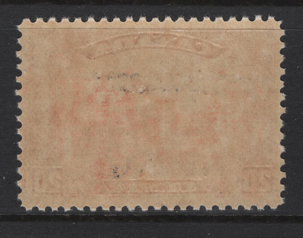 Lot 293 Canada #203 20c Vermillion Harvesting Wheat, 1933 Grain Exhibition Issue, A VFOG Single, Paper BABN-U, Perf 10.9x10.8