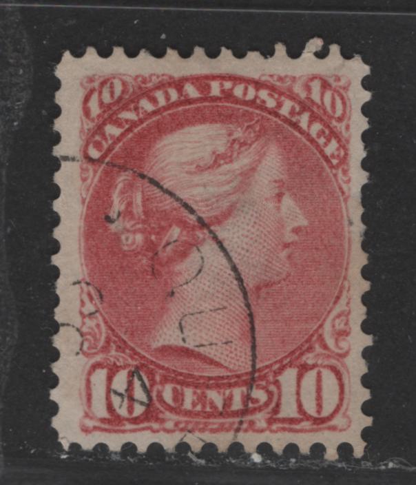 Lot 314 Canada #45a 10c Dull Rose Queen Victoria, 1870-1897 Small Queen Issue, A Fine Used Single Second Ottawa Printing On Vertical Wove Paper