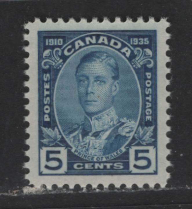 Lot 336 Canada #214 5c Blue  Prince Of Wales, 1935 Silver Jubilee Issue, A XFNH Single Nearly Perfectly Centered Amid Balanced, Opposing Margins