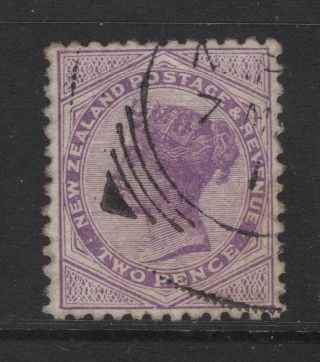 Lot 344 New Zealand (C) SG#196 2d Lilac Queen Victoria, 1888-1895 Second Sideface Issue, A Very Fine Used Single, Comb Perf 12x11.5, Wmk Star & NZ 7mm Apart