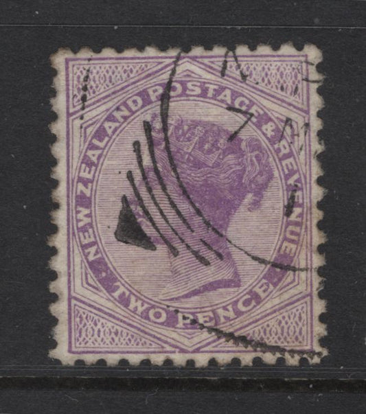 Lot 344 New Zealand (C) SG#196 2d Lilac Queen Victoria, 1888-1895 Second Sideface Issue, A Very Fine Used Single, Comb Perf 12x11.5, Wmk Star & NZ 7mm Apart
