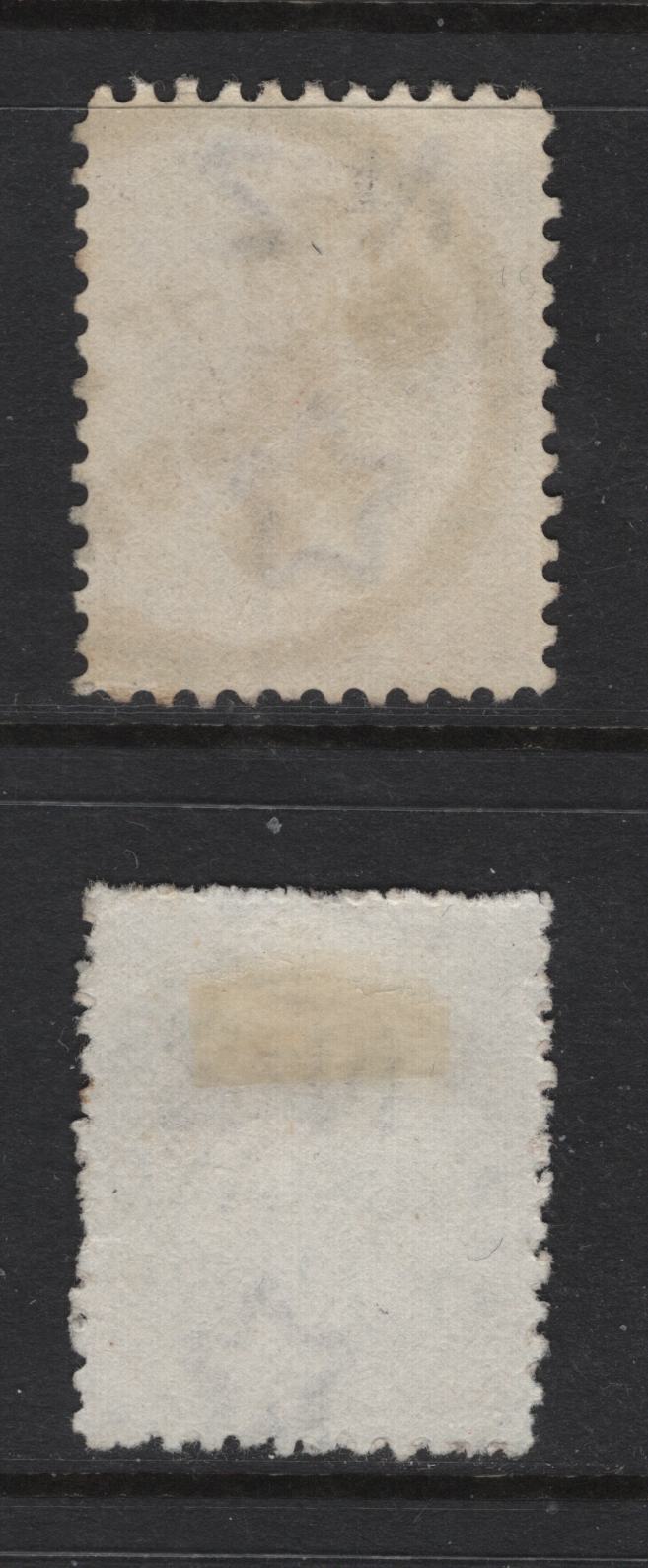 Lot 349 New Zealand (C) SG#203, 245 1/- Red Brown Queen Victoria, 1882-1900 Second Sideface Issue, 2 Very Fine Used Singles, Perf 12x11.5 & 11, Son August 11 1890 Auckland & September 1899 Napier CDS Cancels