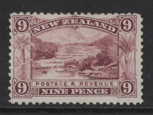 Lot 357 New Zealand (C) SG#267a 9d Rosy Purple Pink Terrace, 1899-1903 Pictorial Issue, A Fine Unused Single, Perf 11, Thick, Soft Pirie Paper, Unwateramrked.