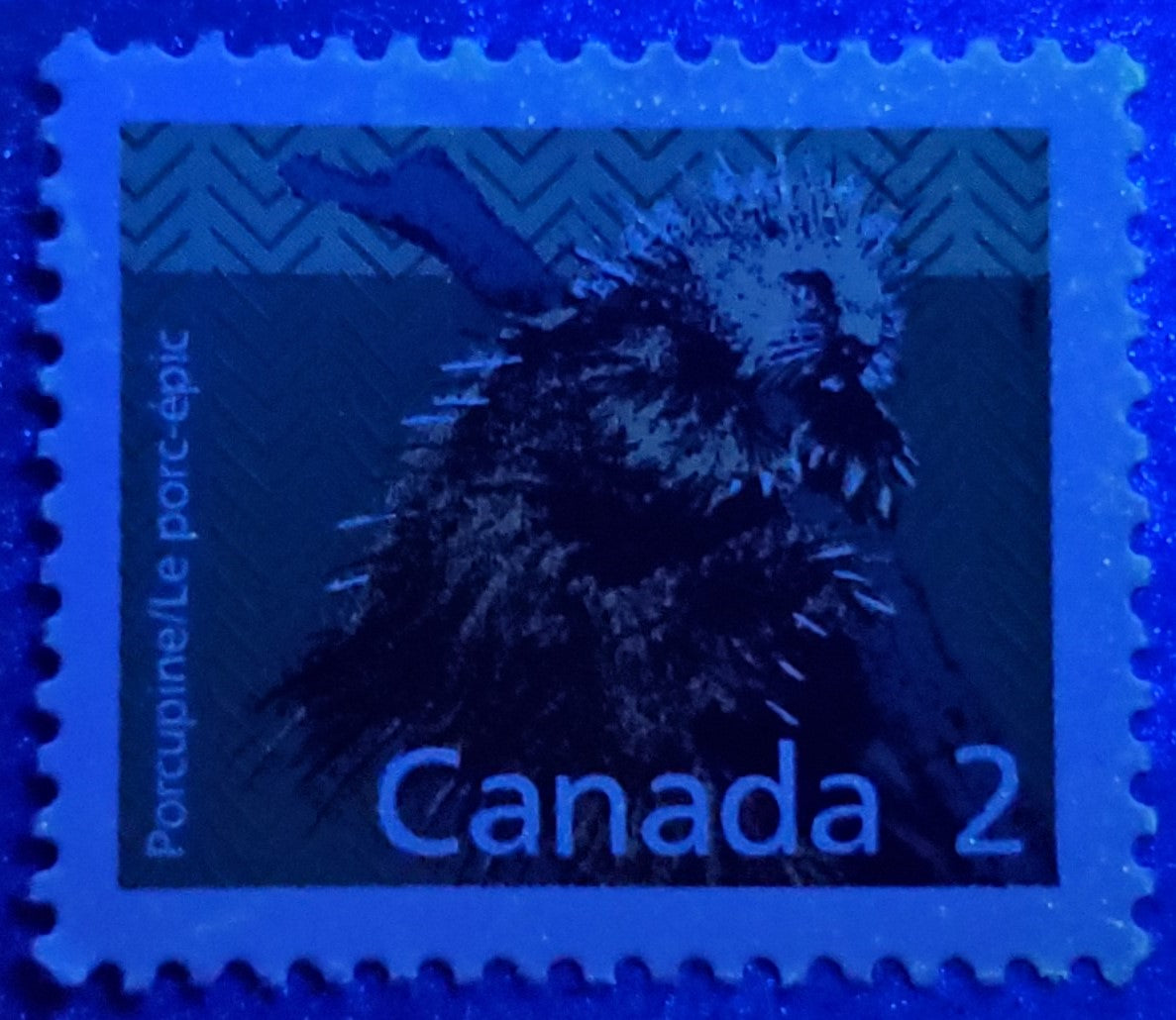 Lot 365 Canada #1156var 2c Multicoloured Porcupine, 1987-1991 Mammal ...