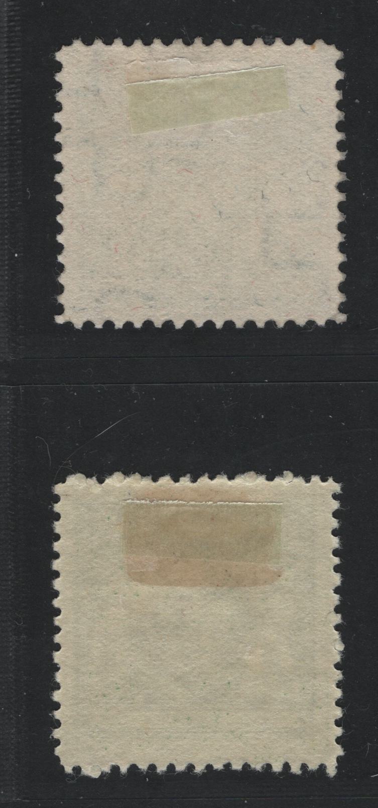 Lot 166 Liechtenstein #59-59a 10rp Yellow Green Arms With Supporters, 1921 Arms, Chapel & Vaduz Views Definitives, 2 VFOG Singles Perf. 12.5 & 9.5