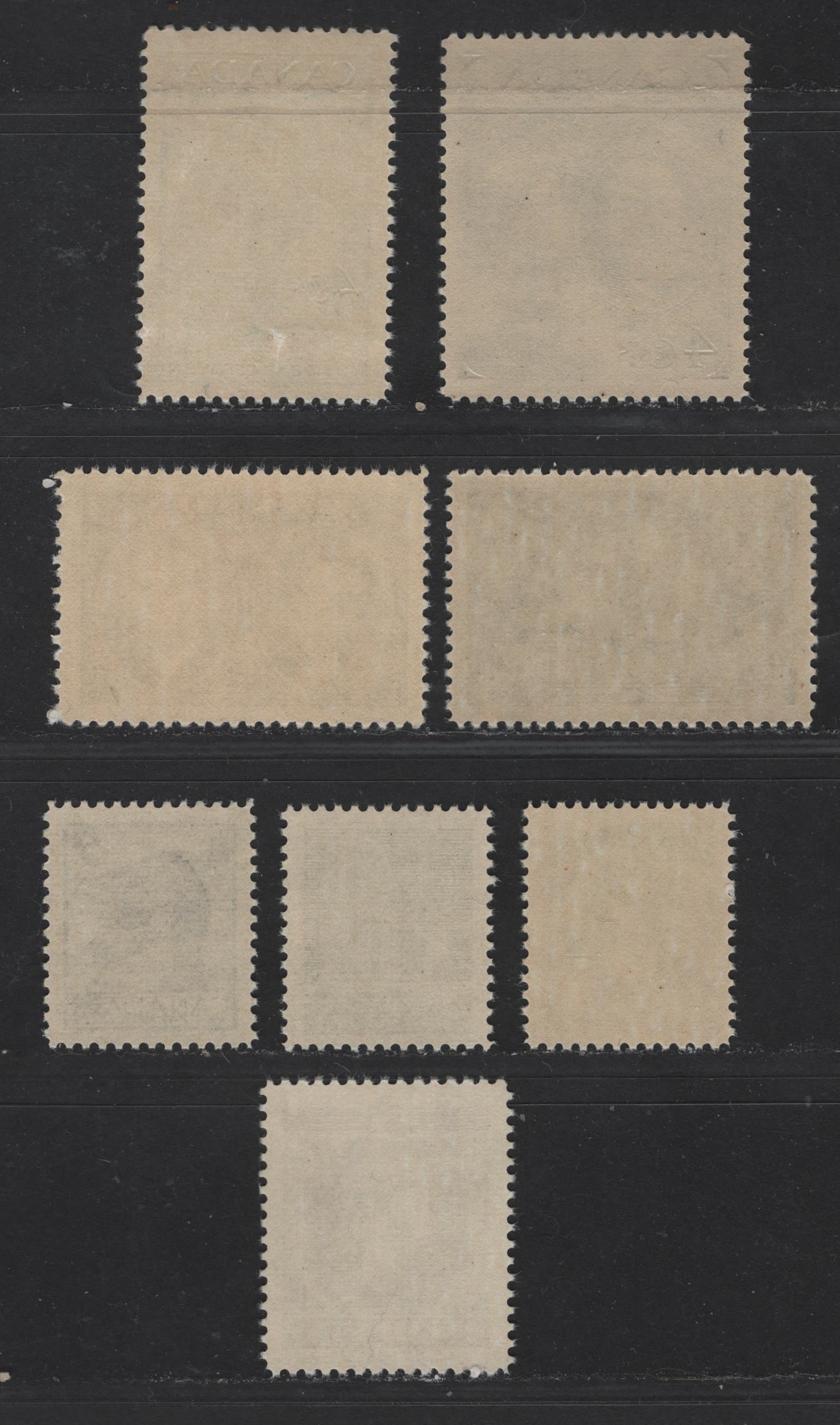 Canada #274/336 4c-5c Blue - Ultramarine Alexander Graham Bell - Beaver, 1947-1954 Alexander Graham Bell Birth Centenary - Nature Week Issue, 8 VFNH Singles