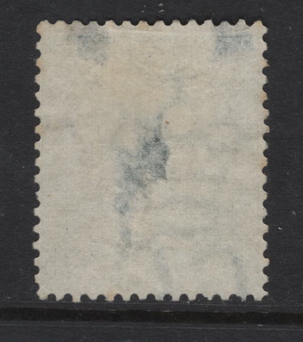 Lot 387 Mauritius (C)  SG#66 9d Yellow Green Queen Victoria, 1863-1872 Queen Victoria Keyplate Issue, A Good Used Single, Extensive Thin On Back, But Scarce Stamp, Crown CC Wmk.