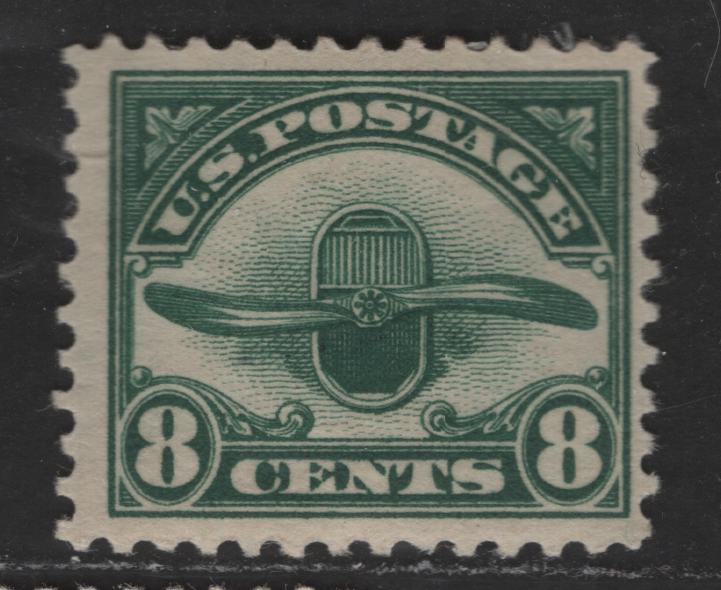 Lot 399 United States Of America #C4 8c  Green Propeller & Radiator, 1923 Second Airmail Issue, A VGOG Single Fine Centering, But Small Gum Thin