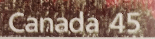 Canada #1172var 45c Multicoloured Pronghorn, 1987-1991 Mammal & Architecture Issue, A VFNH Single Significant Upward Shift of Olive Green