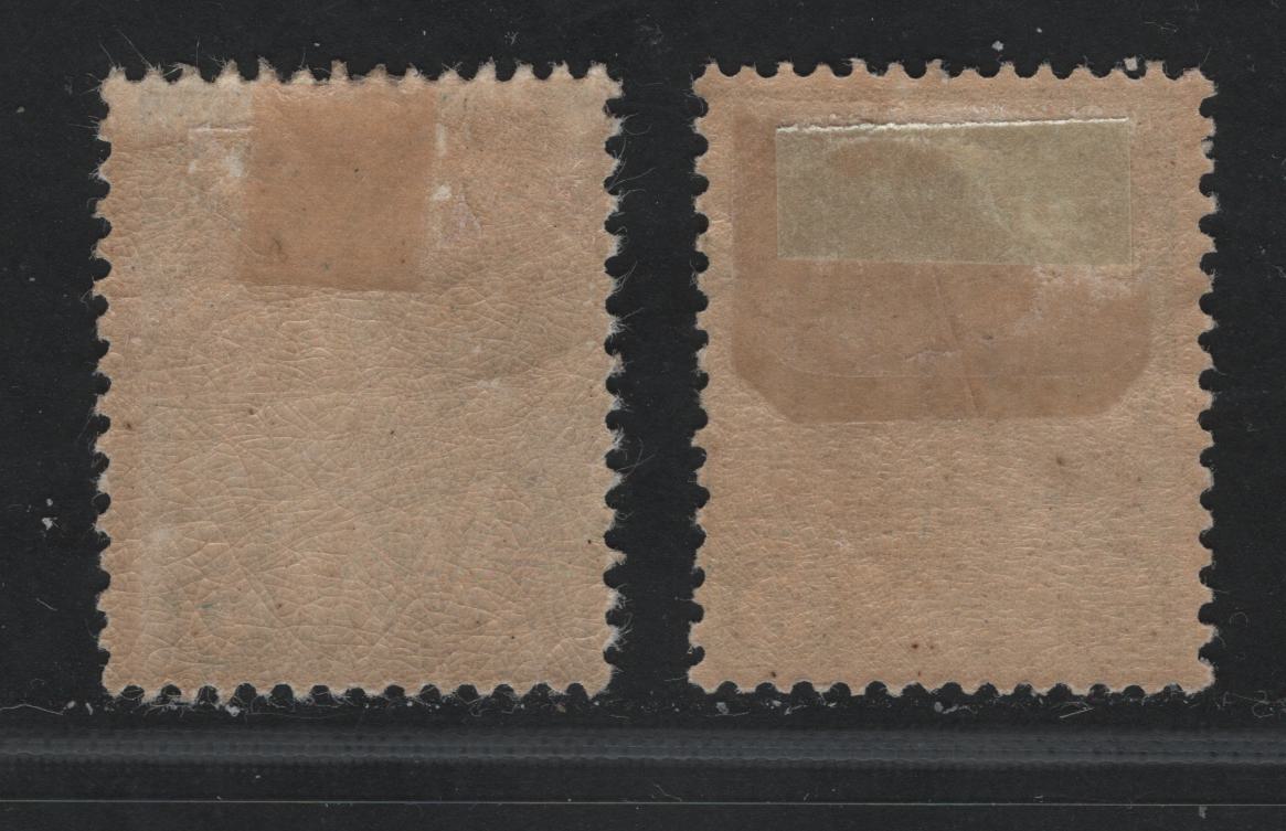 Lot 166 Monaco #13 5c Blue & deep Dull Blue Prince Albert I, 1891-1921 Prince Albert I Profile Head Issue, 2 VG & Fine OG Singles Two Distinct Shades