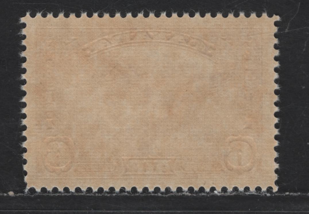 Canada #C5 6c Deep Red Brown Daedalus, 1935-1937 Dated Die Issue, A VFNH Single Vertical Wove Paper With Horizontal Mesh