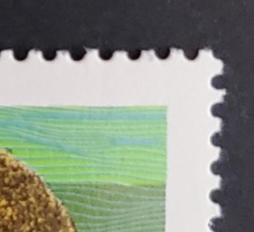 Canada #1178 76c Multicoloured Grizzly Bear, 1987-1991 Mammal & Architecture Issue, 2 VFNH Singles Perf. 14.4 x 13.8 Harrison Paper, Minor Upward Shift of the Turquoise