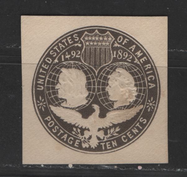 Lot 461 United States Of America #U351 10c Slate Brown Columbus & Liberty, 1893 Columbian Exposition Issue, A Fine Unused Singles