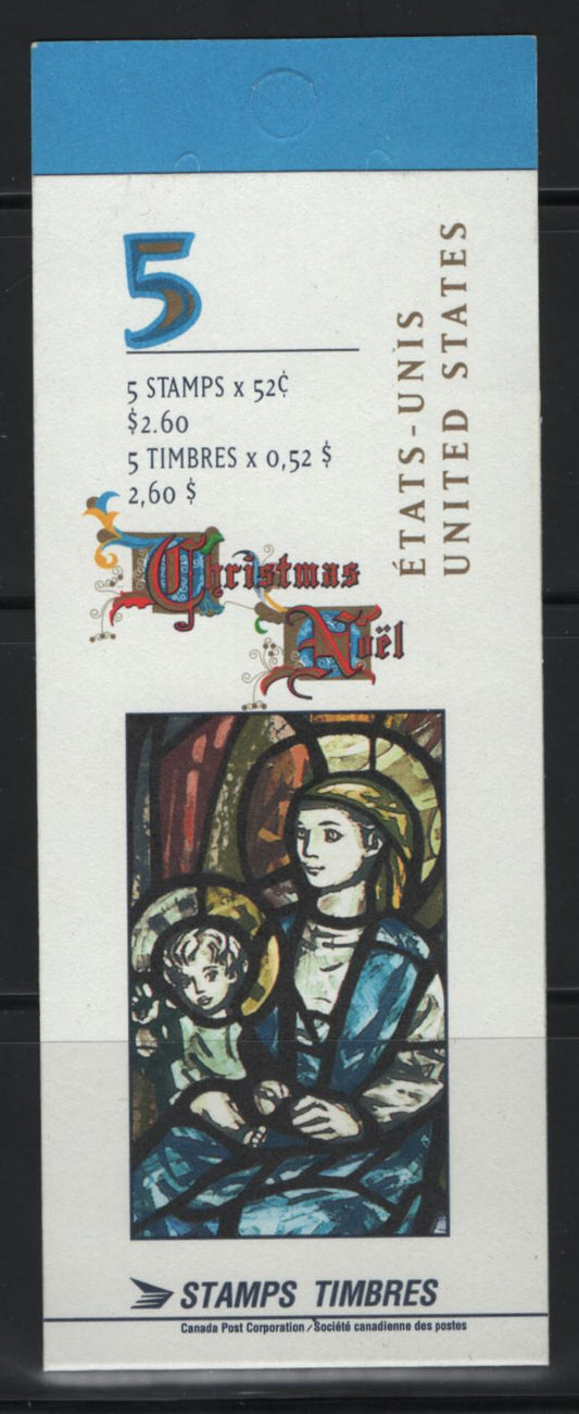 Lot 469 Canada  #BK203a 52c Multicoloured Nativity Scene, 1997 Christmas Issue, A VFNH Complete Booklet Of 5  HB Sealed Cover (Field Stock)