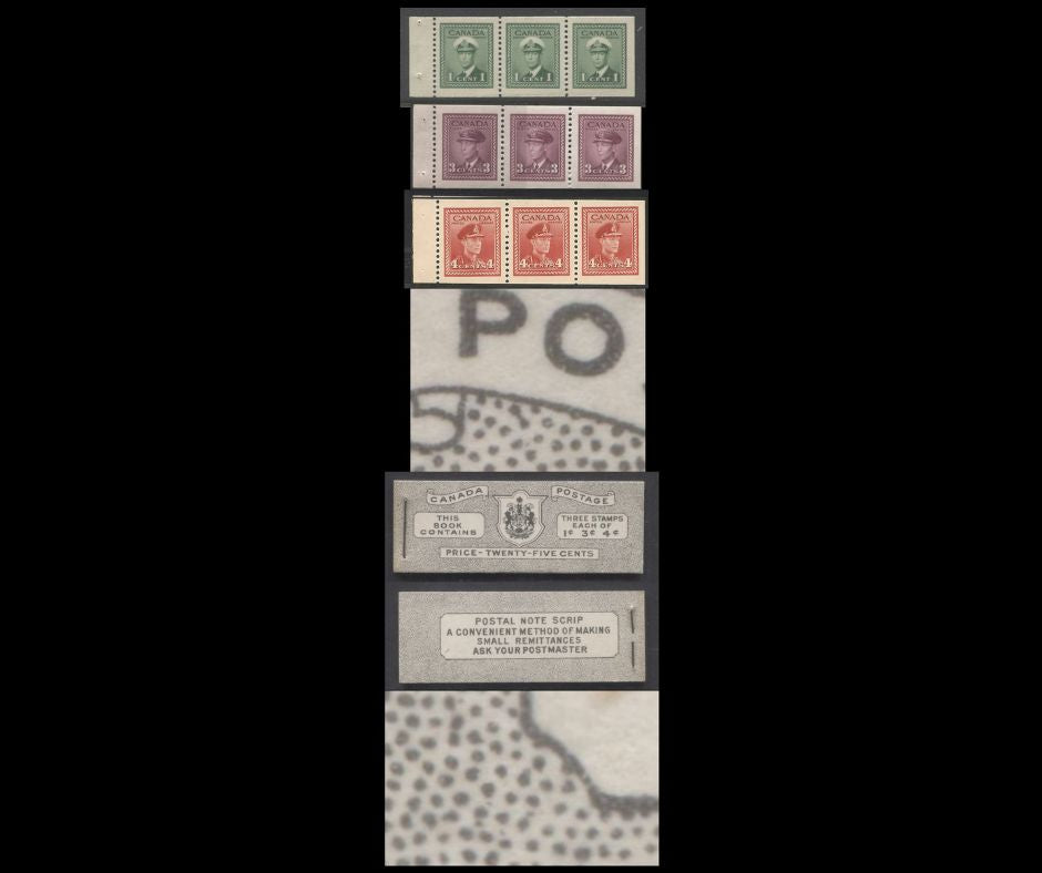 Lot 374 Canada #BK38a As Lot 373 But Panes On CBN-DDDDD Paper