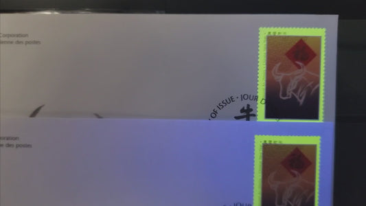 Canada  #1630-1630a 45c Multicoloured Ox & Chinese Symbol, 1997 Year Of The Ox Issue, 3 VF Canada Post FDC's Franked With Singles & Souvenir Sheet, DF & MF Envelopes, Souvenir Sheet Is On MF Peterborough Paper