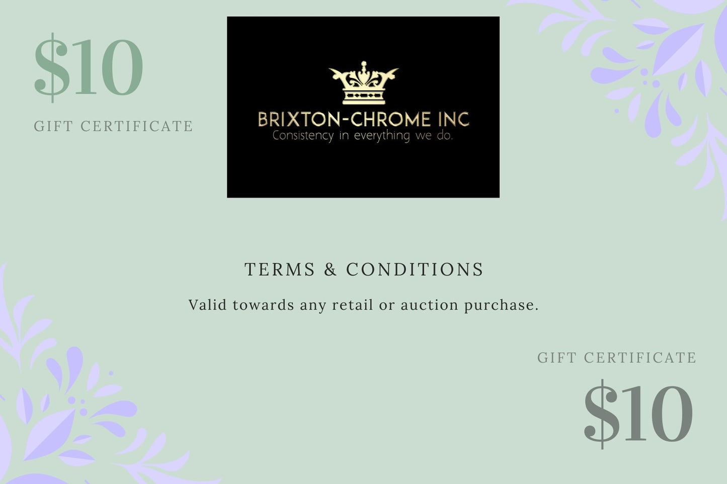 Brixton Chrome Gift Card
