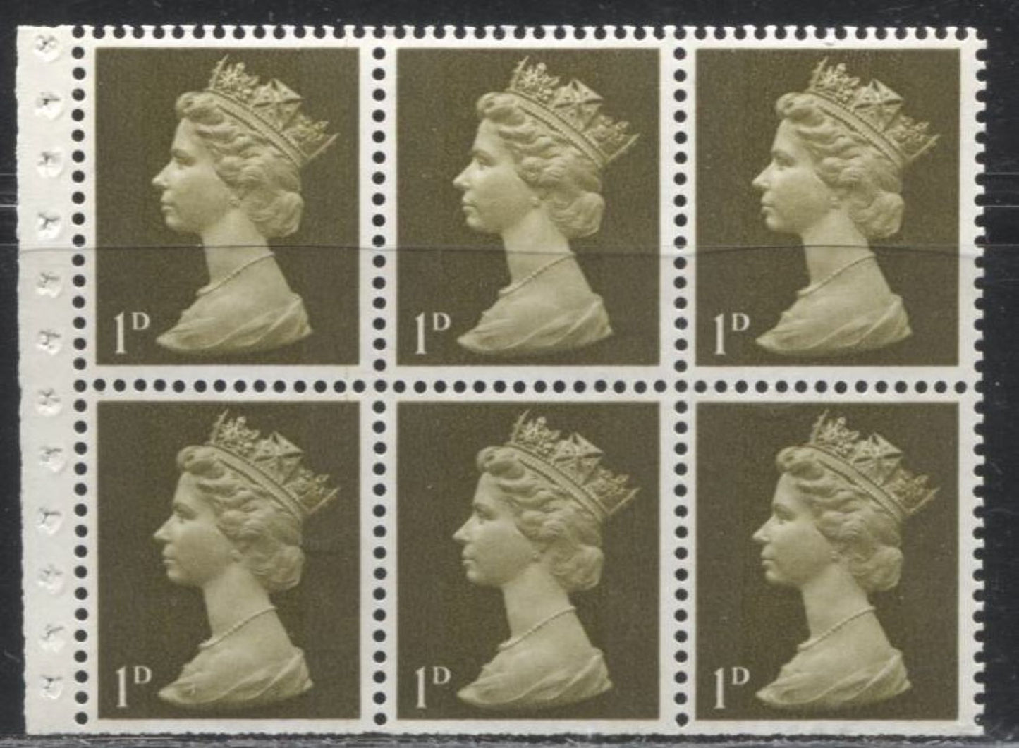 Great Britain SG#LP55 4/6d- Black on Grey Blue 1967-1971 Pre-Decimal Machin Heads Issue, A Booklet From January 1970, Various Fluorescence Levels For Interleaving Pages, Low Fluorescent "Mauretania" Cover on Front and High Fluorescent Back Cover