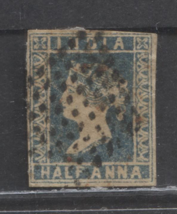 Lot 361 India SC#2 1/2a Blue 1854 Queen Victoria, Die 1, A Very Good Used Example, Click on Listing to See ALL Pictures, Estimated Value $10 USD