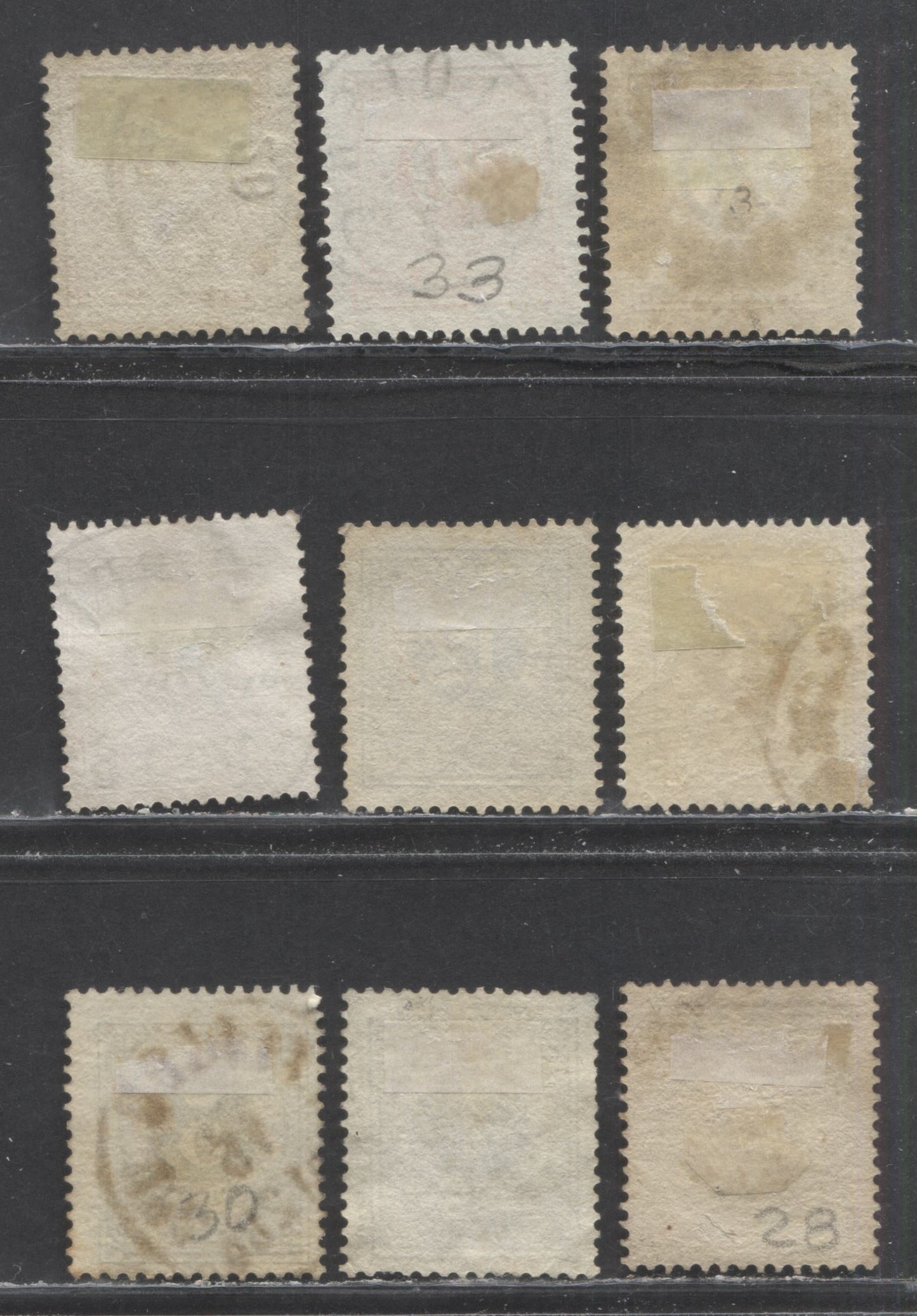 Lot 183 Sweden SC#28/36 1877-1879 Numeral Issue, Perf 13, Extra Shade Of #35, 9 Fine/Very Fine Used Singles, Click on Listing to See ALL Pictures, 2022 Scott Classic Cat. $30.5 USD