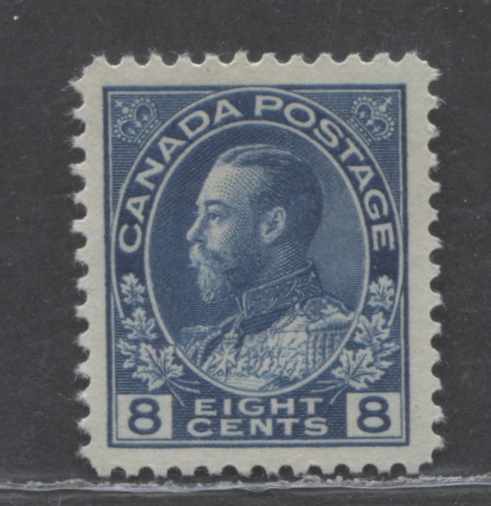 Lot 43 Canada #115i 8c Light Blue King George V, 1925 Admiral Issue, A VFLH Single, With Very Light Hinge