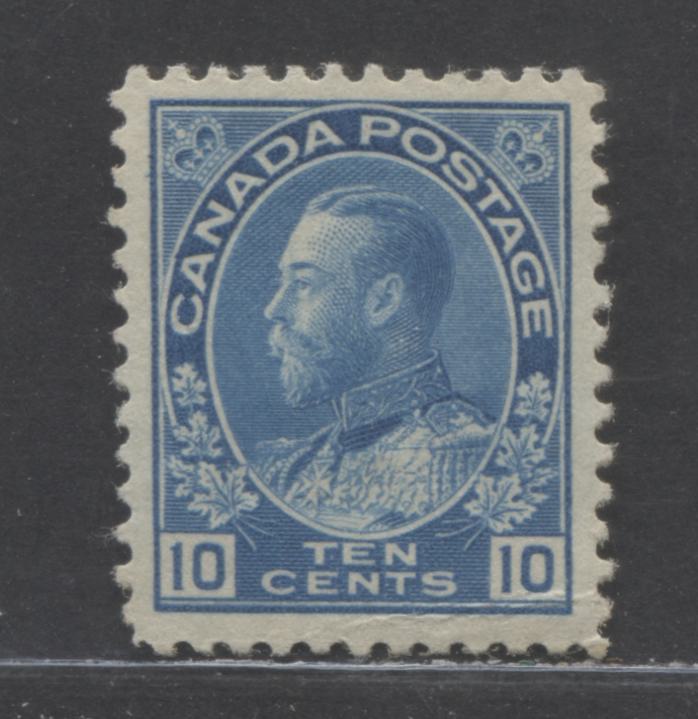 Lot 57 Canada #117ii 10c Light Blue King George V, 1922 Admiral Issue, A FNH Single, Wet Printing