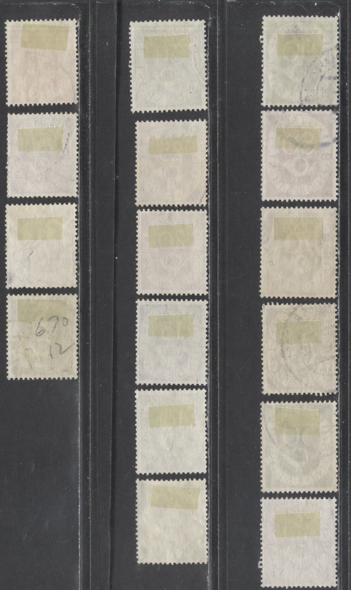 Lot 116 Germany SC#670-685 1951-1952 Posthorn Definitives, 16 Fine/Very Fine Used Singles, Click on Listing to See ALL Pictures, 2017 Scott Cat. $40.9 USD