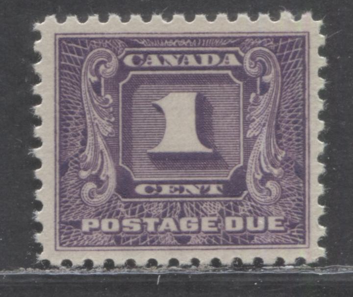 Lot 7 Canada #J6i 1c Dull Violet, 1930-1932 2nd Postage Dues, A FNH Single With Cream Gum
