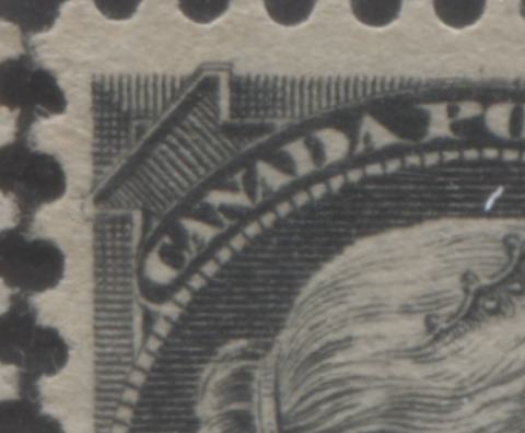 Lot 90 Canada #34var 1/2c Black & Silver Black Queen Victoria, 1870-1893 Small Queens, 3 Fine/Very Fine Unused Singles, Montreal Printings, No Gum, With Re-entries