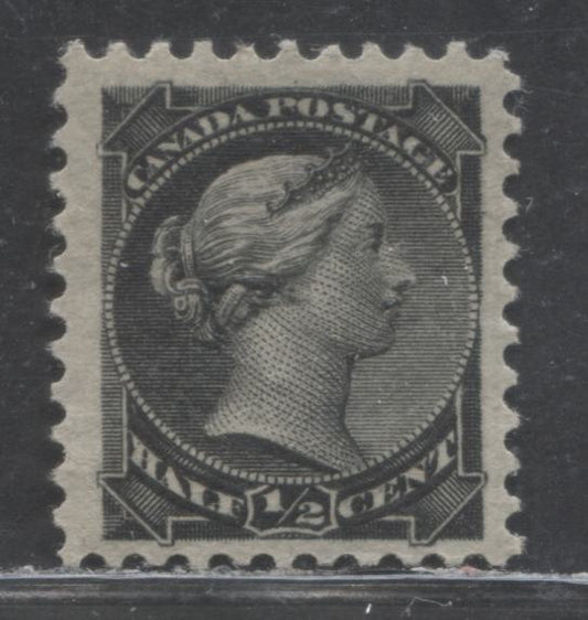 Lot 94 Canada #34i 1/2c Silver Black Queen Victoria, 1870-1893 Small Queens, A FNH Single On Horizontal Wove Paper, Late Montreal Printing, Perf 12 x 12.1